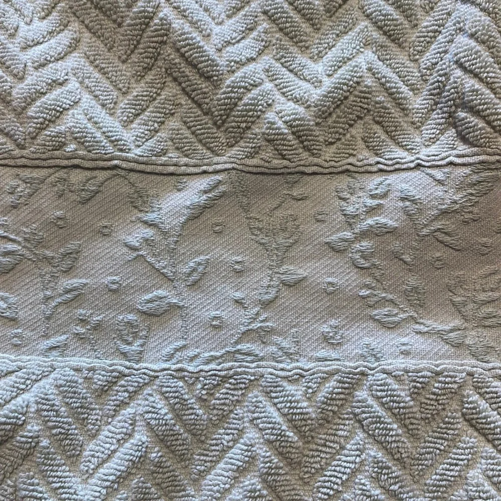 Baltic Linen Hand Towel Sage Green Excellent Chevron Floral Cotton